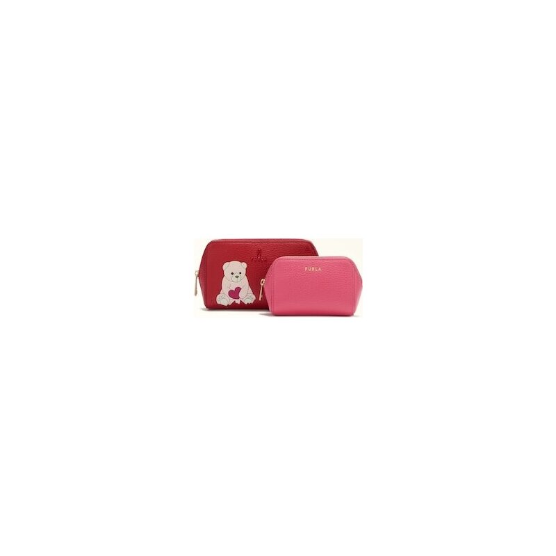 Cosmetic Case TONI M1 RED+VELVET PINK Furla Camelia | Furla IT