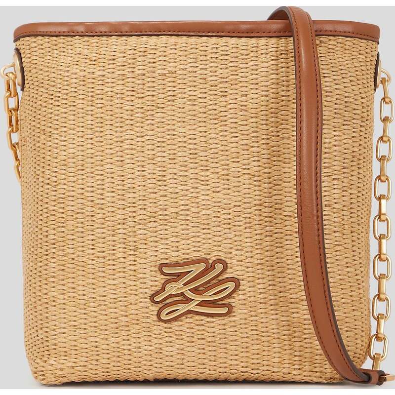 K/Autograph woven small bucket bag