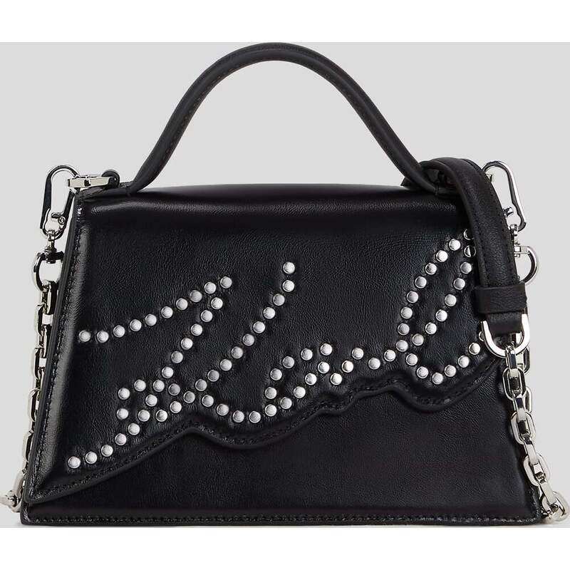 K/SIGNATURE SMALL STUDDED CROSSBODY BAG