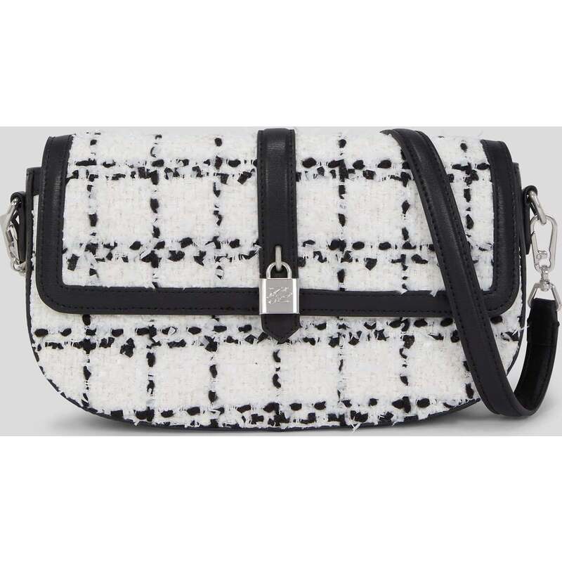 K/AUTOGRAPH PADLOCK BOUCLÉ SHOULDER BAG