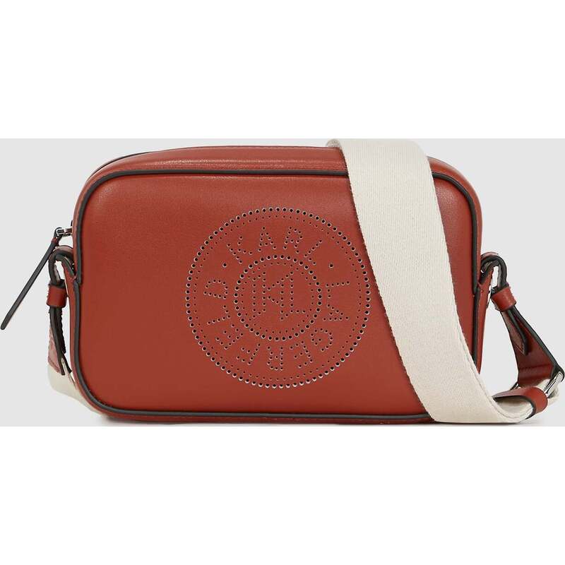 K/CIRCLE PERFORATED CROSSBODY BAG
