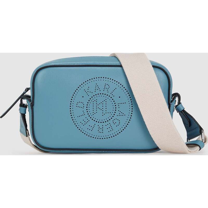 K/CIRCLE PERFORATED CROSSBODY BAG