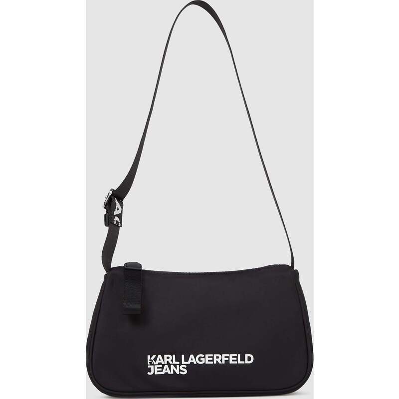 Logo nylon shoulder bag