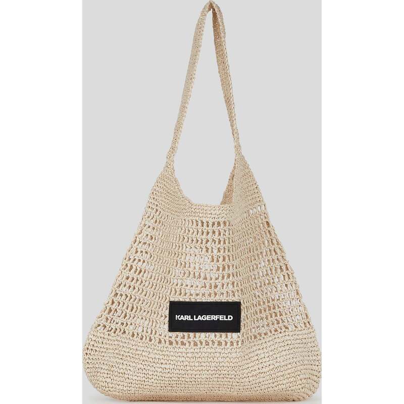 LOGO CROCHET BEACH BAG