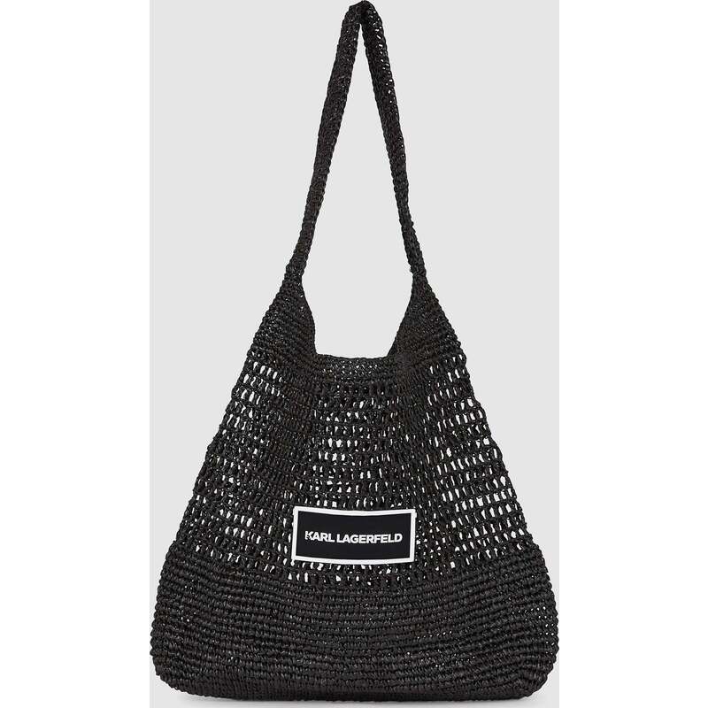 LOGO CROCHET BEACH BAG