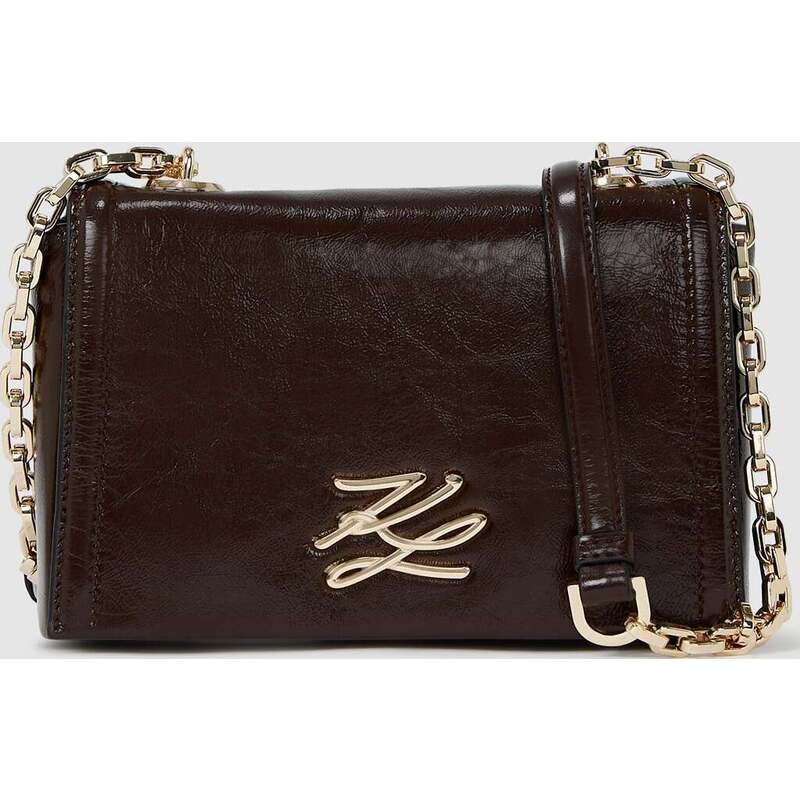 K/Autograph glossy crossbody bag