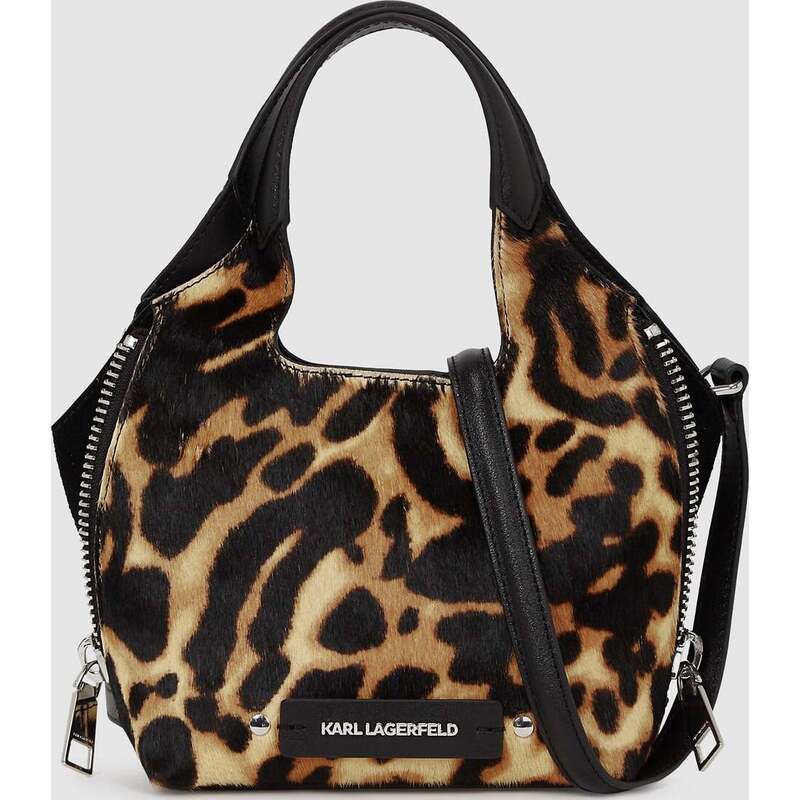K/Hardware mini leopard tote bag