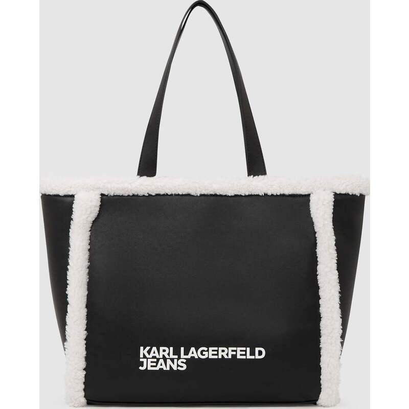 Shearling tote bag