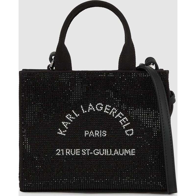 Rue St-Guillaume mini rhinestone tote bag