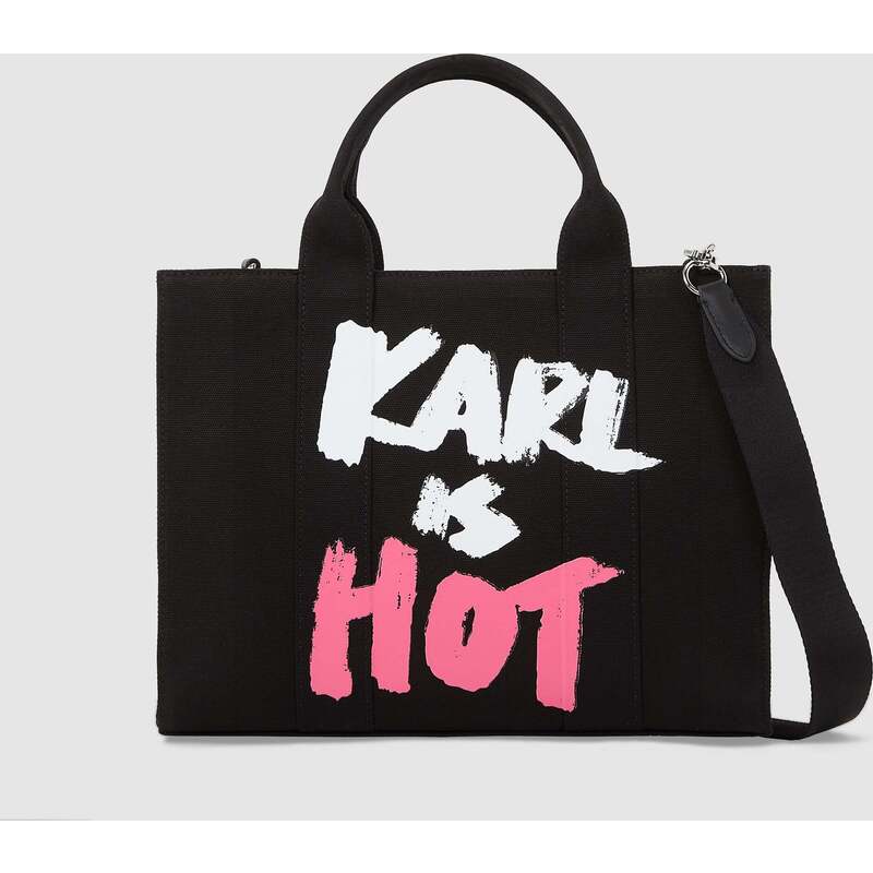 Exclusive "Karl is hot" medium tote bag