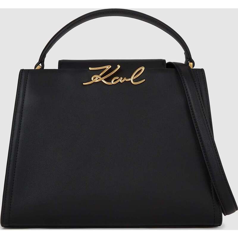 K/Signature medium top handle bag