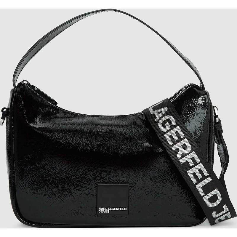 Glossy mini hobo bag