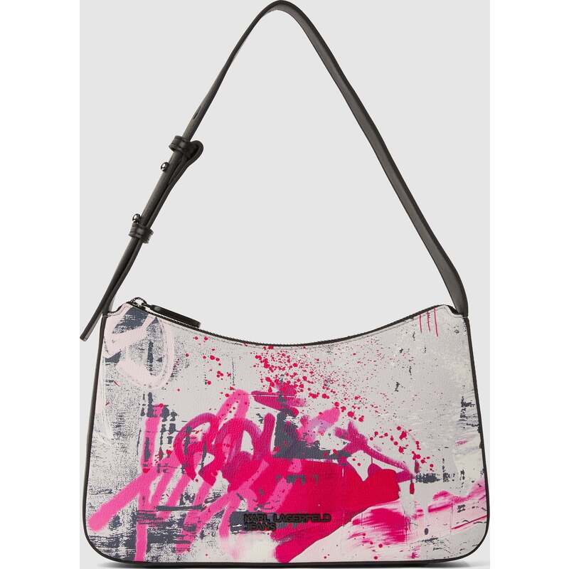 Graffiti print shoulder bag