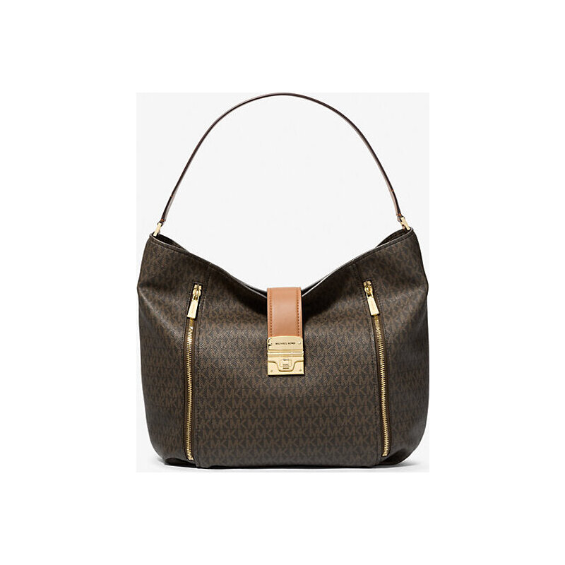 Addie Large Signature Logo Shoulder Bag