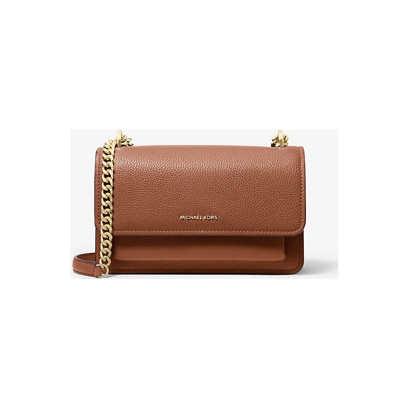 Claire Large Pebbled Leather Convertible Shoulder Bag