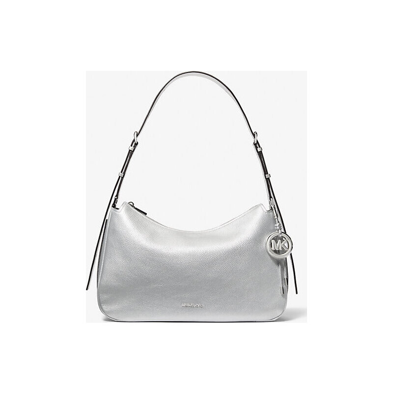 Nolita Medium Metallic Pebbled Leather Convertible Shoulder Bag