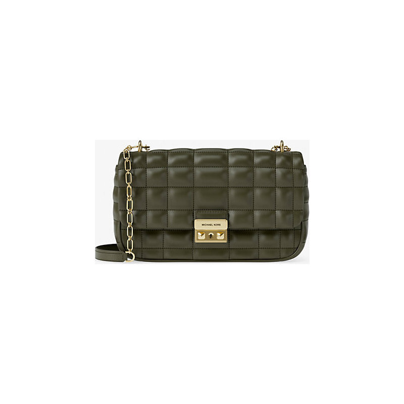 Tribeca Large Quilted Leather Shoulder Bag