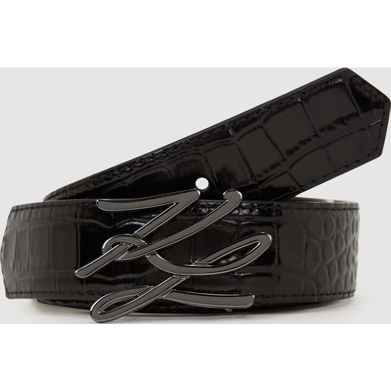 K/Autograph croc-effect belt