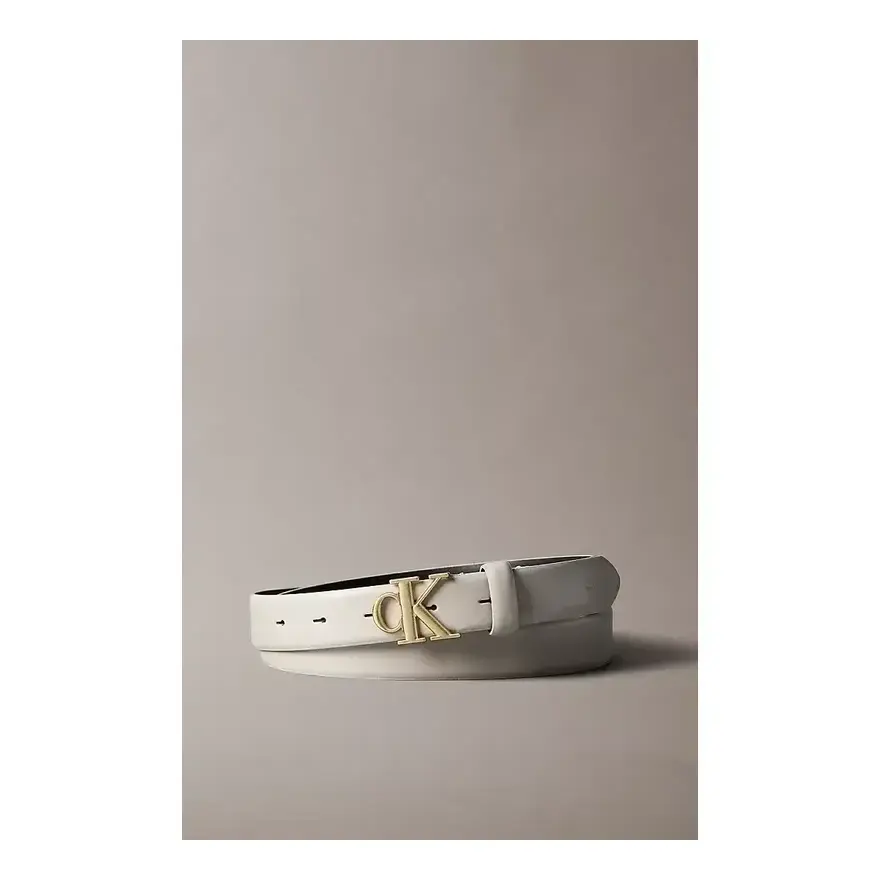 Ceinture en cuir pleine fleur avec logo