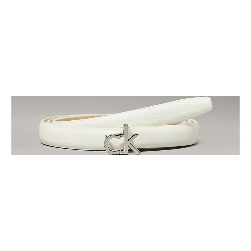 Ceinture slim en cuir avec logo