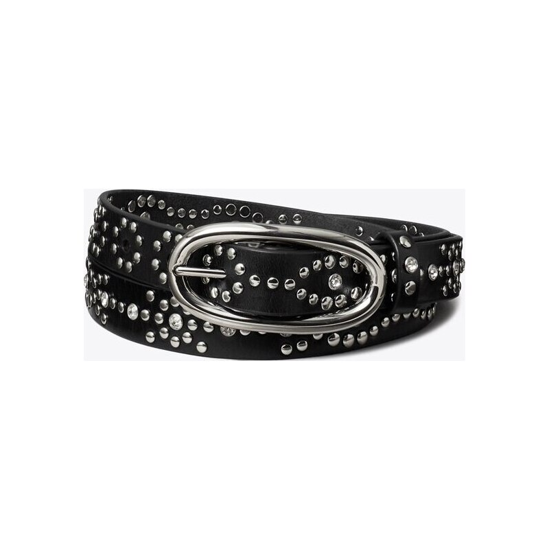 Ceinture cloutée effet piercing in black, size XL