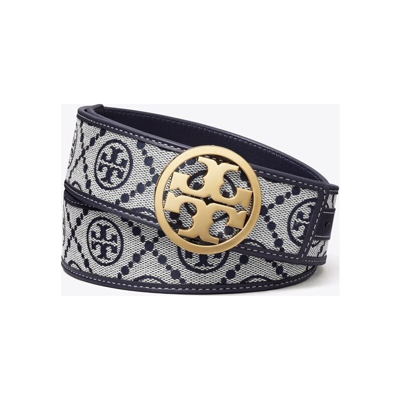 Ceinture T Monogram 3,8 cm in blue, size XS