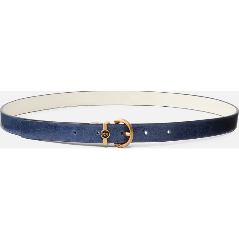 Fine ceinture réversible en cuir de 2 cm