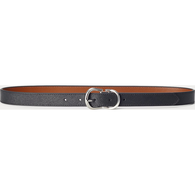 Reversible Crosshatch Leather Belt